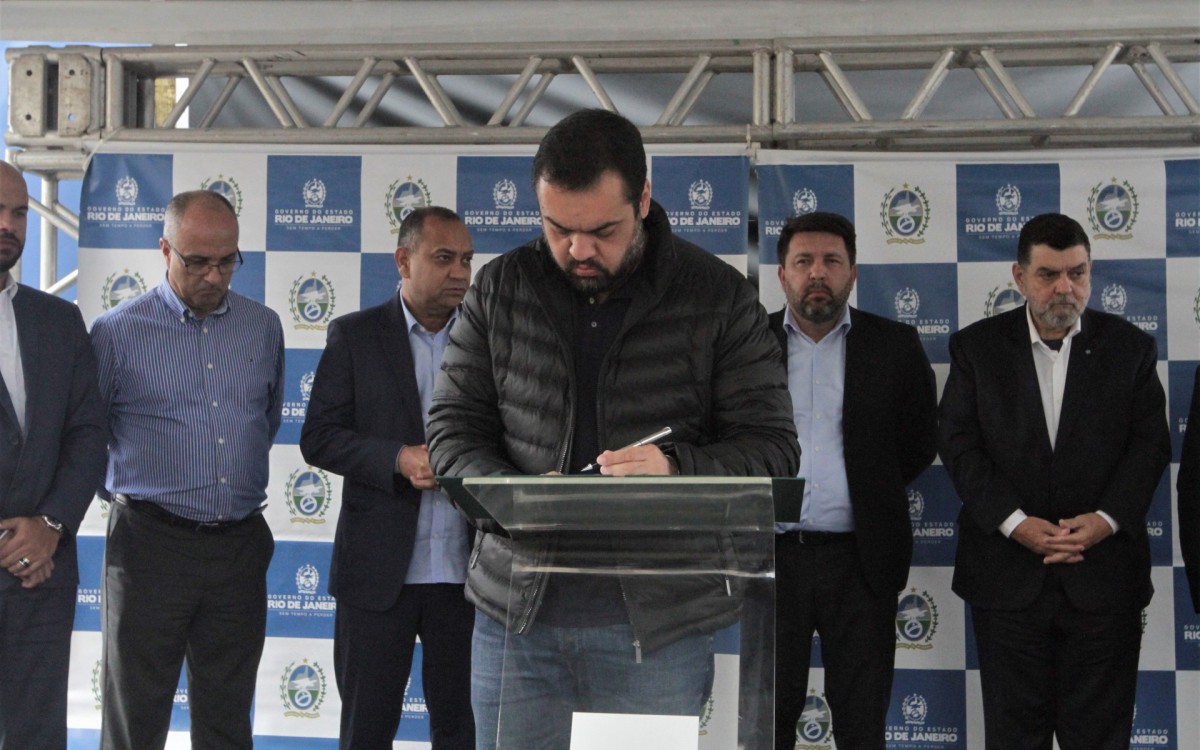 O Governador Claudio Castro anunciou nesta quinta feira(12), o inicio das obras do novo Restaurante do Povo na Central do Brasil, na foto Governador Claudio Castro.
