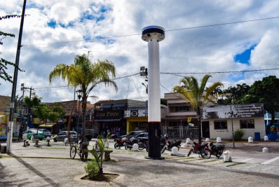 Prefeitura de Tanguá instala posto inteligente de vigilância no Centro da cidade