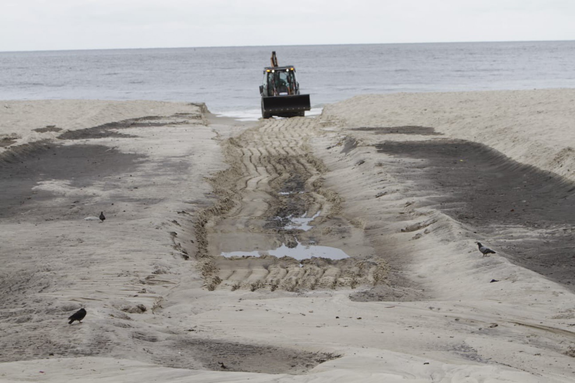 Equipes trabalham na limpeza da Praia de Copacabana - Marcos Porto / Agência O Dia