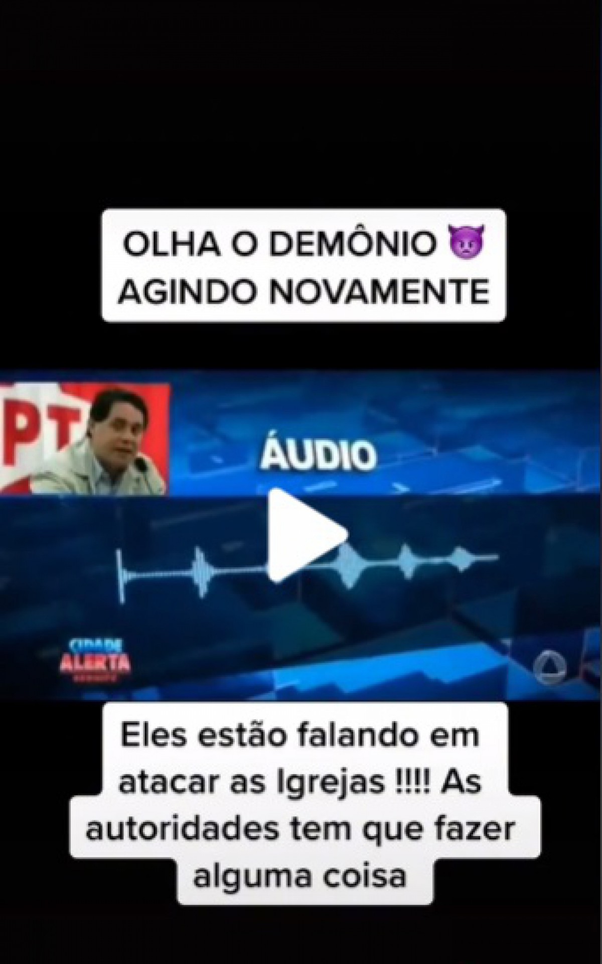 Imagem do vídeo manipulado