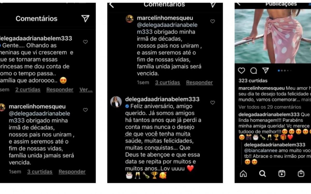 Conversa pública entre Adriana Belém e Marcelo Cupim - Reprodução