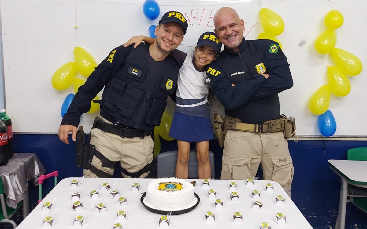 Festa contou com a presença dos policiais rodoviáris federais Leonel Primo e André Braga - Divulgação