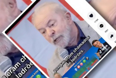 É enganoso e está fora de contexto vídeo no TikTok em que Lula chama colaborador da Petrobras de corrupto