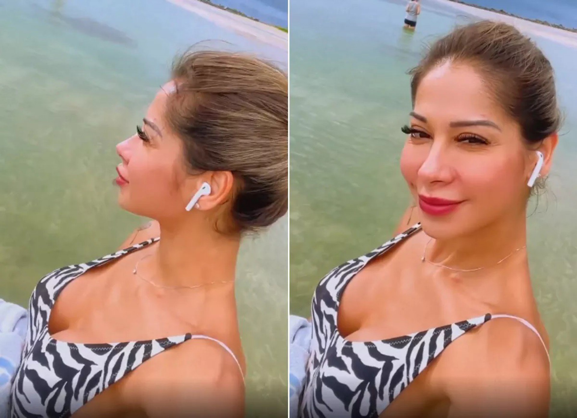 Maíra Cardi regressa às redes sociais e publica vídeo em praia paradisíaca  - Reprodução / Instagram