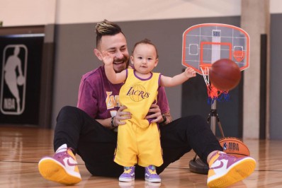 Fofura! Fred visita loja da NBA com o filho, Cris: 'Domingão maravilhoso'