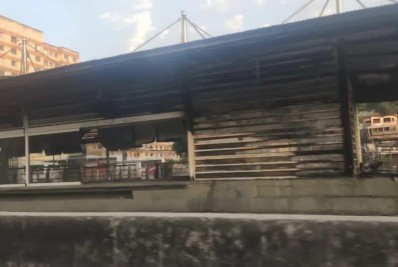 Incêndio destrói estação do BRT na Zona Norte
