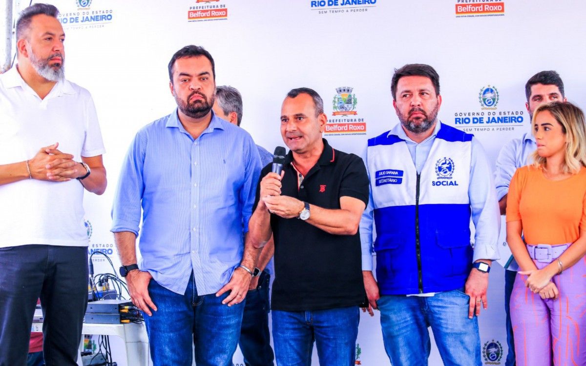 O prefeito Waguinho destacou que o governador Cl&aacute;udio castro visitou o munic&iacute;pio no dia da enchente e sempre ajudou Belford Roxo