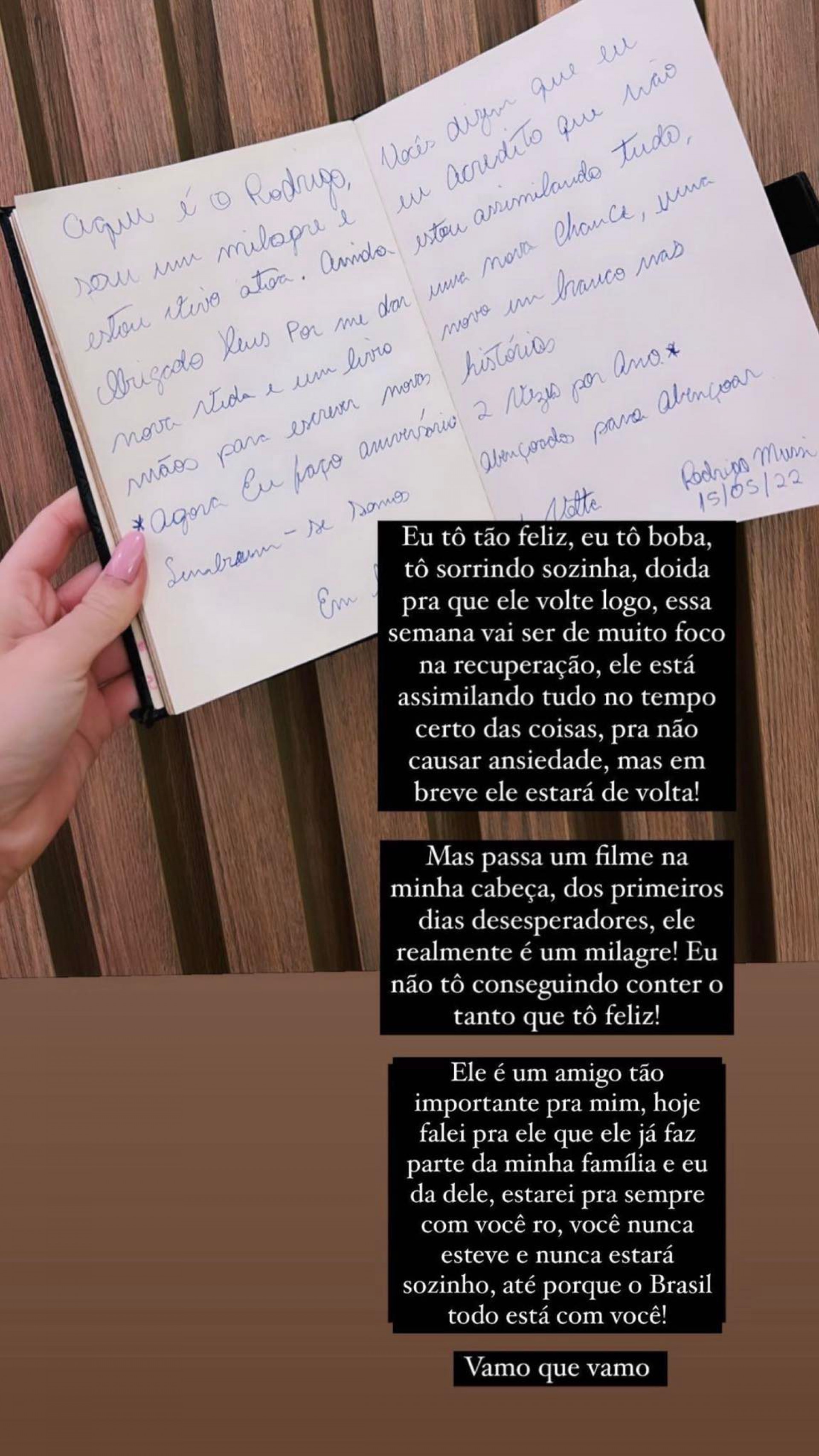 Viih Tube comenta carta aberta escrita pelo ex-BBB Rodrigo Mussi, que se recupera de acidente grave - Reprodução/Instagram