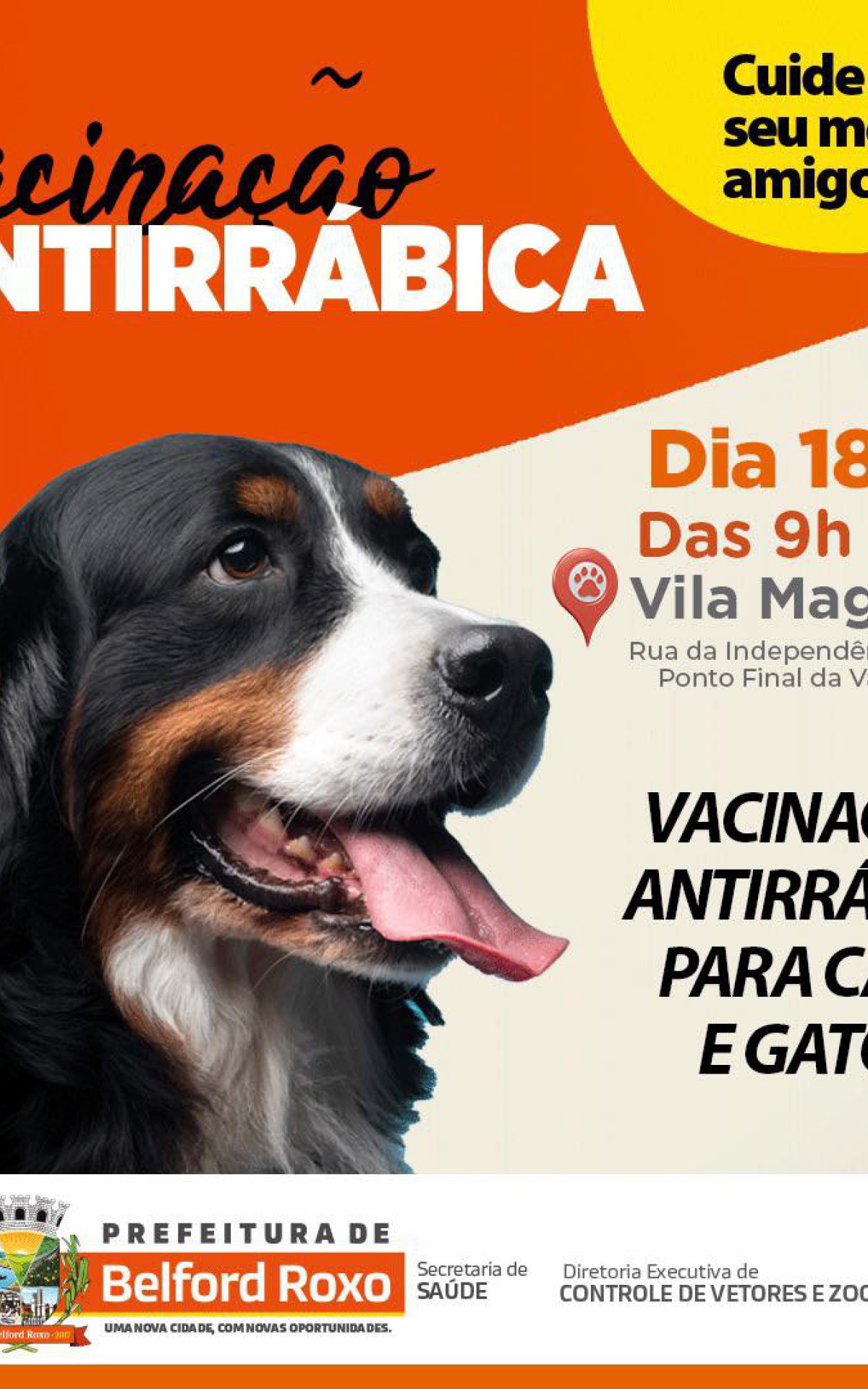 A vacina&ccedil;&atilde;o acontecer&aacute; de 9h &agrave;s 16h 