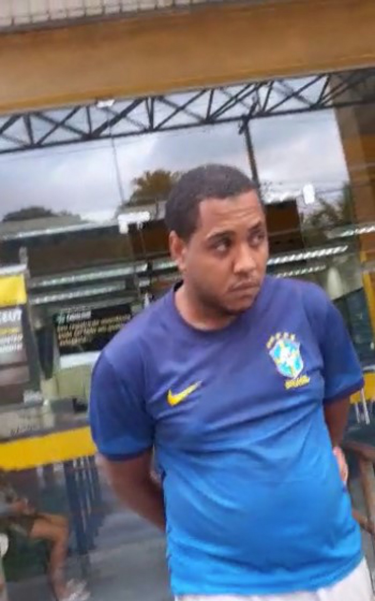 Fabr&iacute;cio dos Santos na 67&ordf; DP (Guapimirim), ao ser capturado