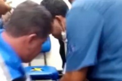 Vídeo! Acompanhante de paciente desarma homem que ameaçava funcionário em posto de saúde
