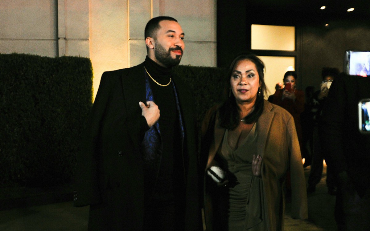 Gil do Vigor e sua m&atilde;e, Jacira Santana