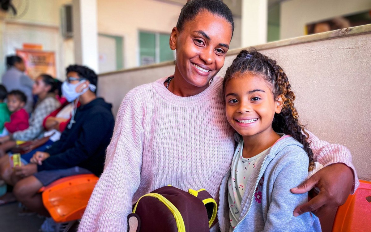 Ana Paula, com a filha Ana Sophia, destacou a importância das palestras