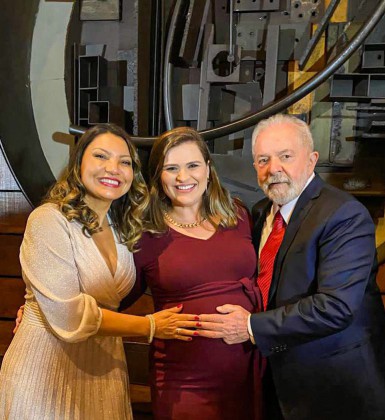 Marília Arraes, deputada Federal de Pernambuco foi no casamento do ex-presidente Lula com Janja - Reprodução/Twitter