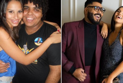 Paulo Vieira exibe antes e depois com a namorada: 'Comprou na planta'