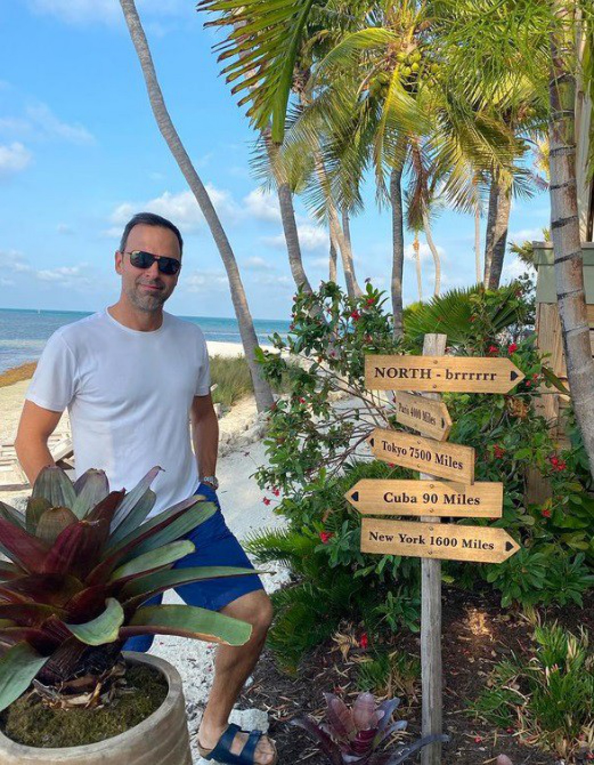 Tadeu Schmidt brincou com onda de frio no Brasil enquanto curte as férias nos EUA  - Reprodução/Instagram 