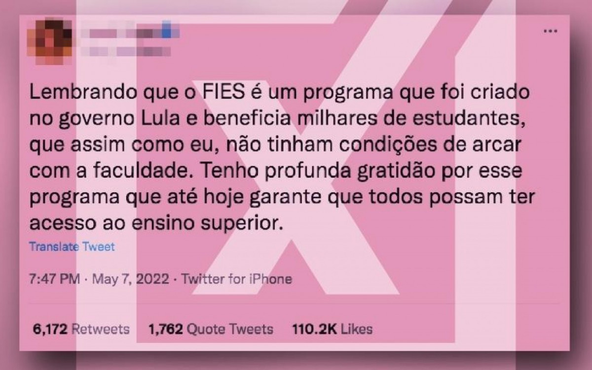 Fies foi criado no governo de FHC, n&atilde;o no de Lula, como afirma postagem 