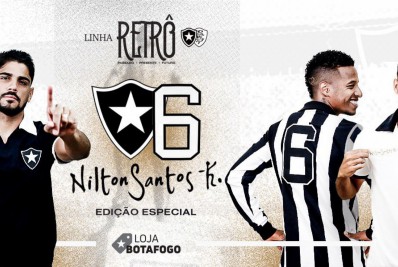 Botafogo lança linha de camisas especiais em homenagem a Nilton Santos