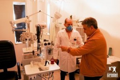 Casimiro inaugura sala do Instituto de Olhos no CREM. Objetivo é zerar fila de espera por exames e cirurgias de vista