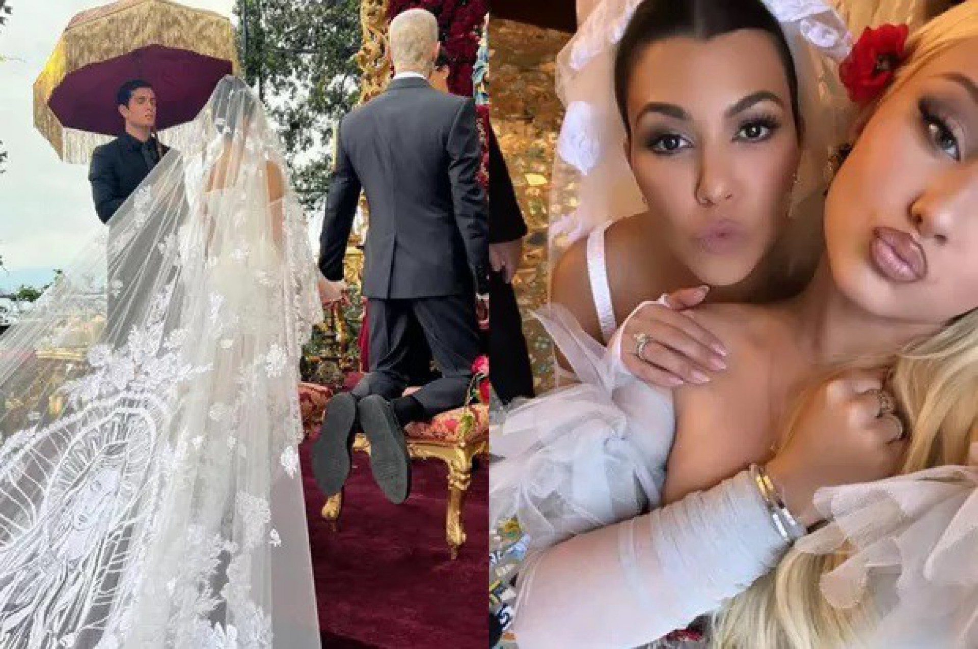 Registros do casamento de Kourtney Kardashian e Travis Barker  - Reprodução / Instagram