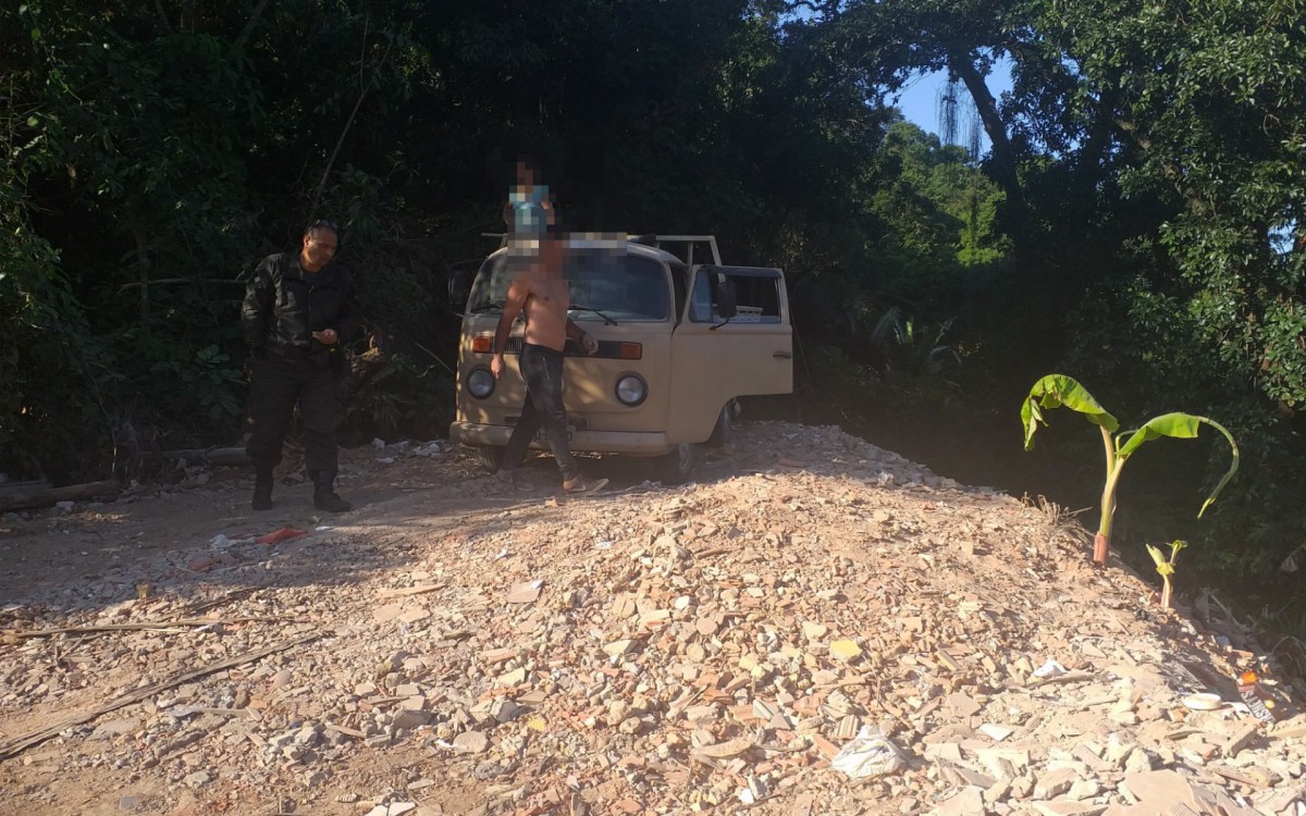 Guarda Ambiental de BM flagra descarte irregular de resíduos - Divulgação