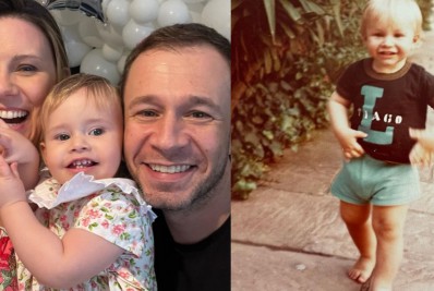 Daiana Garbin mostra semelhança entre Tiago Leifert e a filha