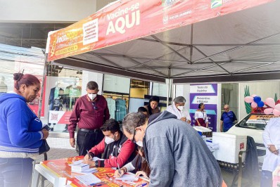 Belford Roxo: Saúde monta posto de vacinação contra Covid-19 e Gripe em Shopping, no Centro