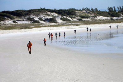 Corrida de tirar o fôlego. Não só pela prova, mas pelo visual