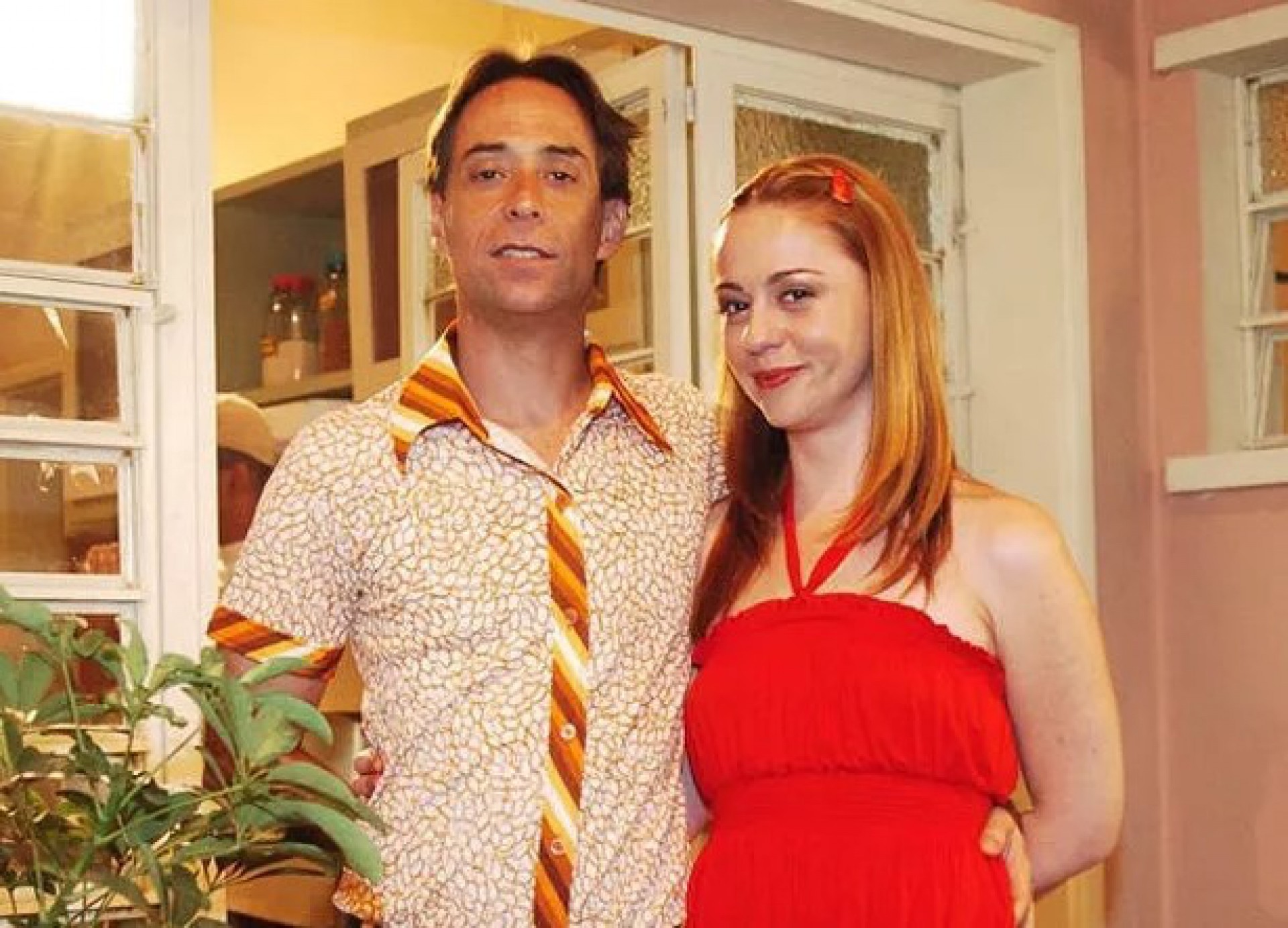 Pedro Cardoso e Guta Stresser - Globo