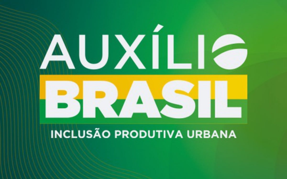 Logomarca do programa Aux&iacute;lio Brasil - Minist&eacute;rio da Cidadania - Divulga&ccedil;&atilde;o