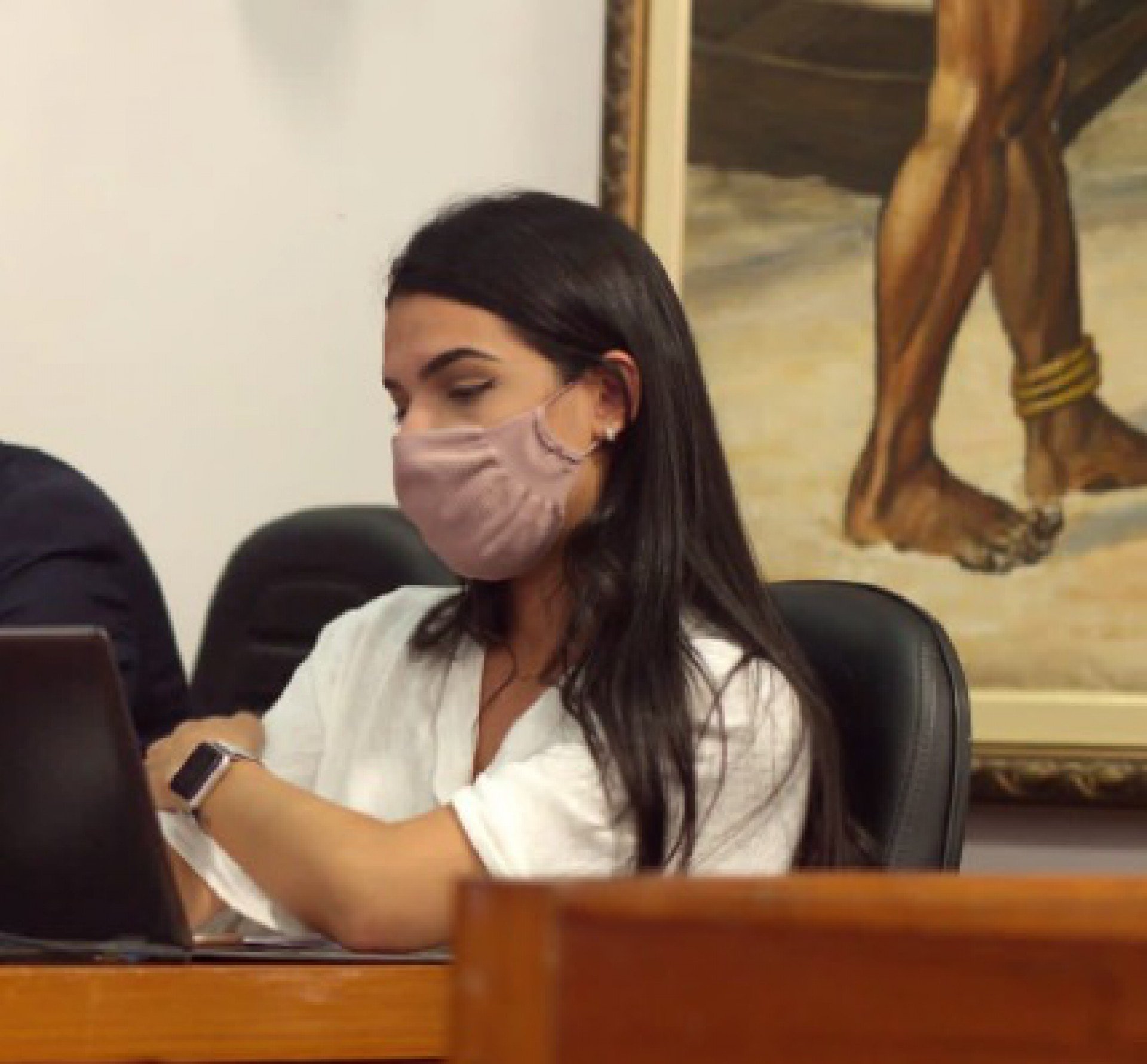 A vereadora Gabriella Carneiro foi alvo de uma ação de busca e apreensão em sua casa e em seu gabinete na manhã de hoje (25) - Foto: Redes sociais