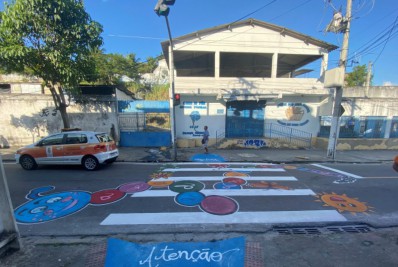 Prefeitura de Niterói transforma faixas de pedestres em obras de arte