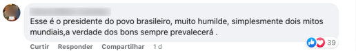 Reprodu&ccedil;&otilde;es de coment&aacute;rios publicados no Facebook. Imagens capturadas em 25 de maio de 2022 - Reprodu&ccedil;&atilde;o