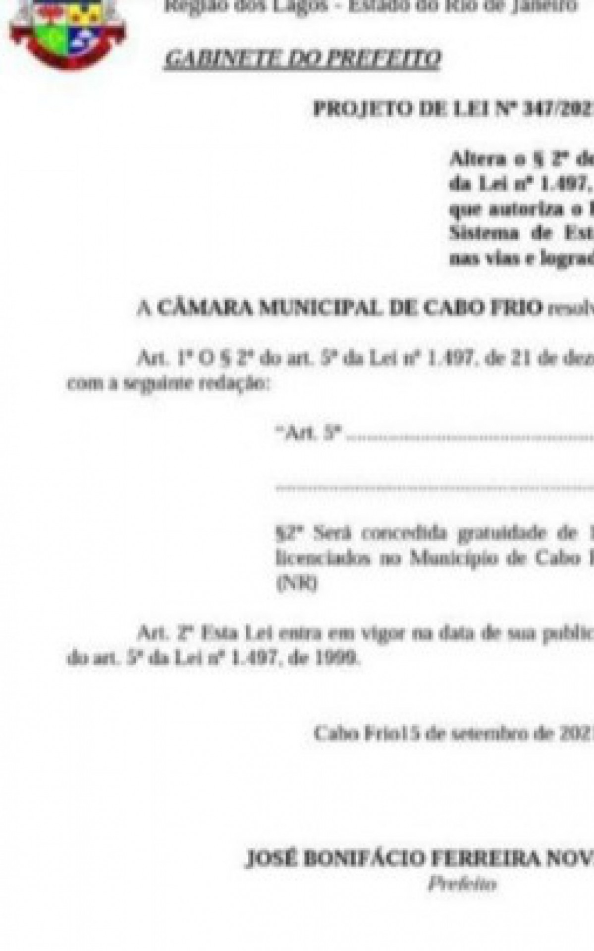 Motoristas com placa de Cabo Frio podem perder gratuidade no estacionamento nas ruas