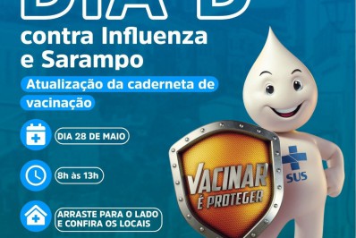 Meriti tem Dia D de vacinação contra influenza e sarampo neste sábado (28)