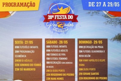 20ª Festa dos Pescadores marcada por confraternização envolvendo familiares da categoria durante três dias