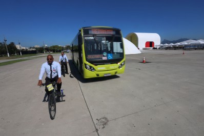 Motoristas de ônibus assumem lugar de ciclistas em capacitação 