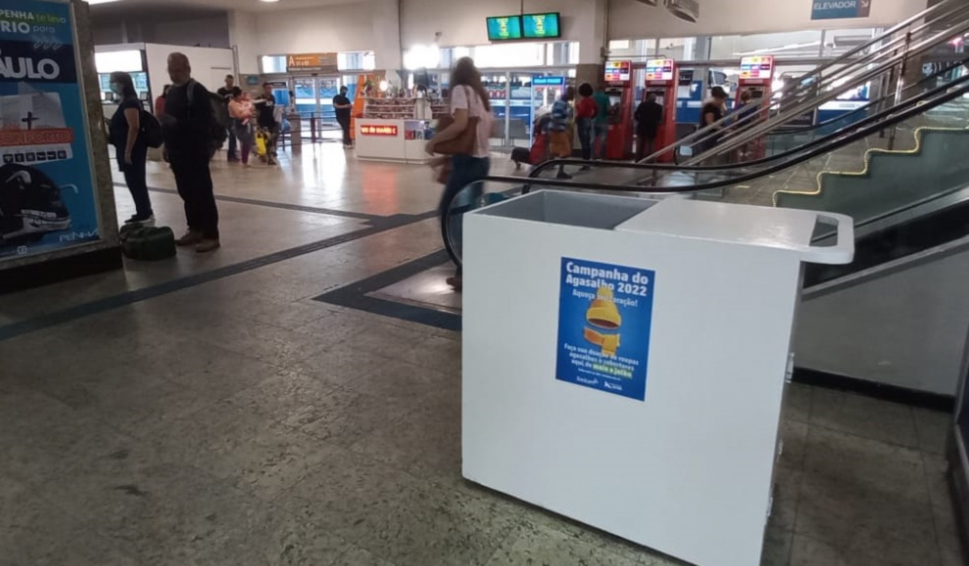 Rodoviária Novo Rio recebe doações de agasalhos até o dia 25 de julho - Divulgação / Rodoviária Novo Rio