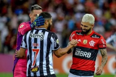 Pentacampeão minimiza 'treta' entre Gabigol, do Flamengo, e Hulk, do Atlético-MG: 'Desnecessário'