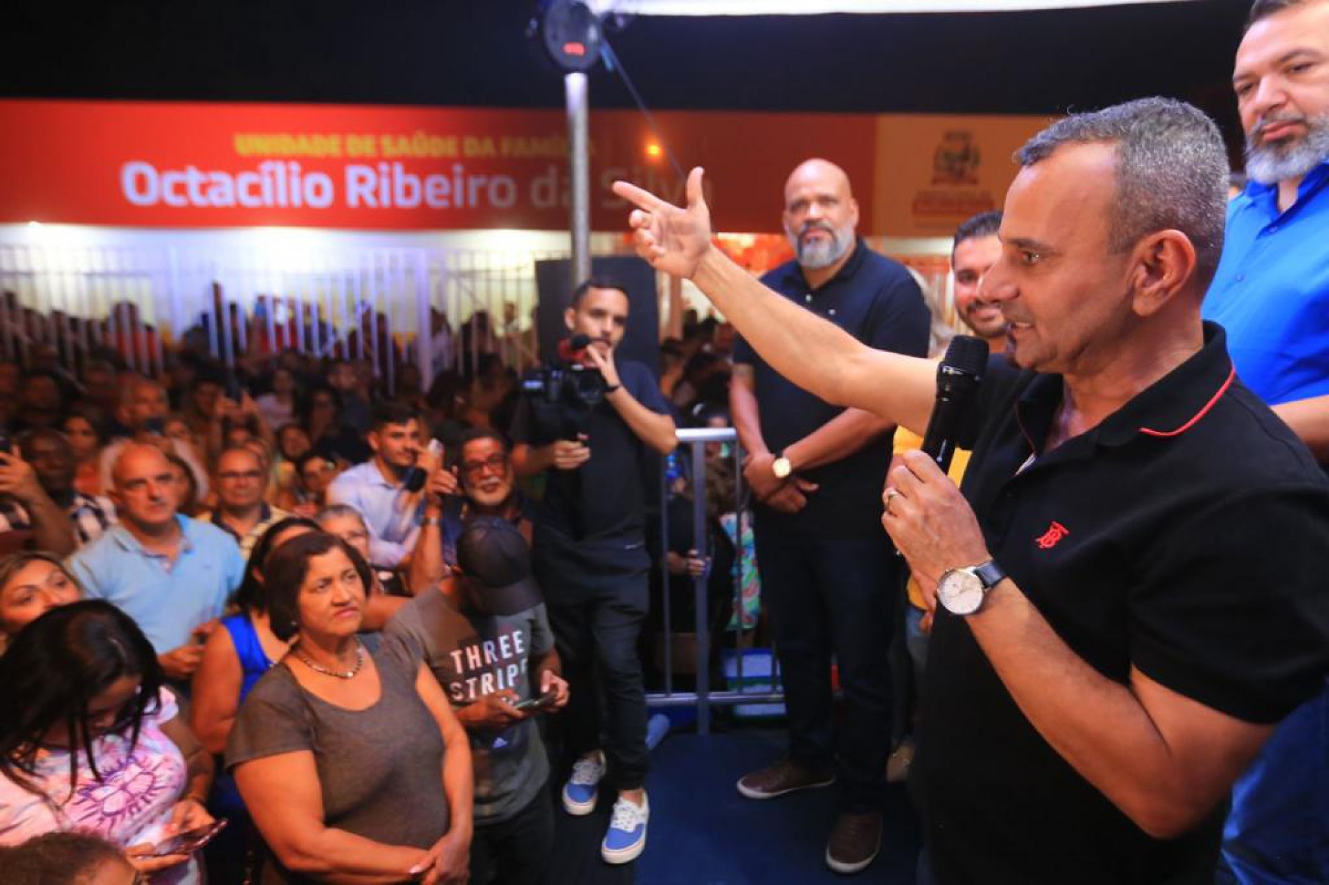 Prefeito Waguinho destacou os investimentos que est&atilde;o sendo feitos na Sa&uacute;de - Rafael Barreto / PMBR