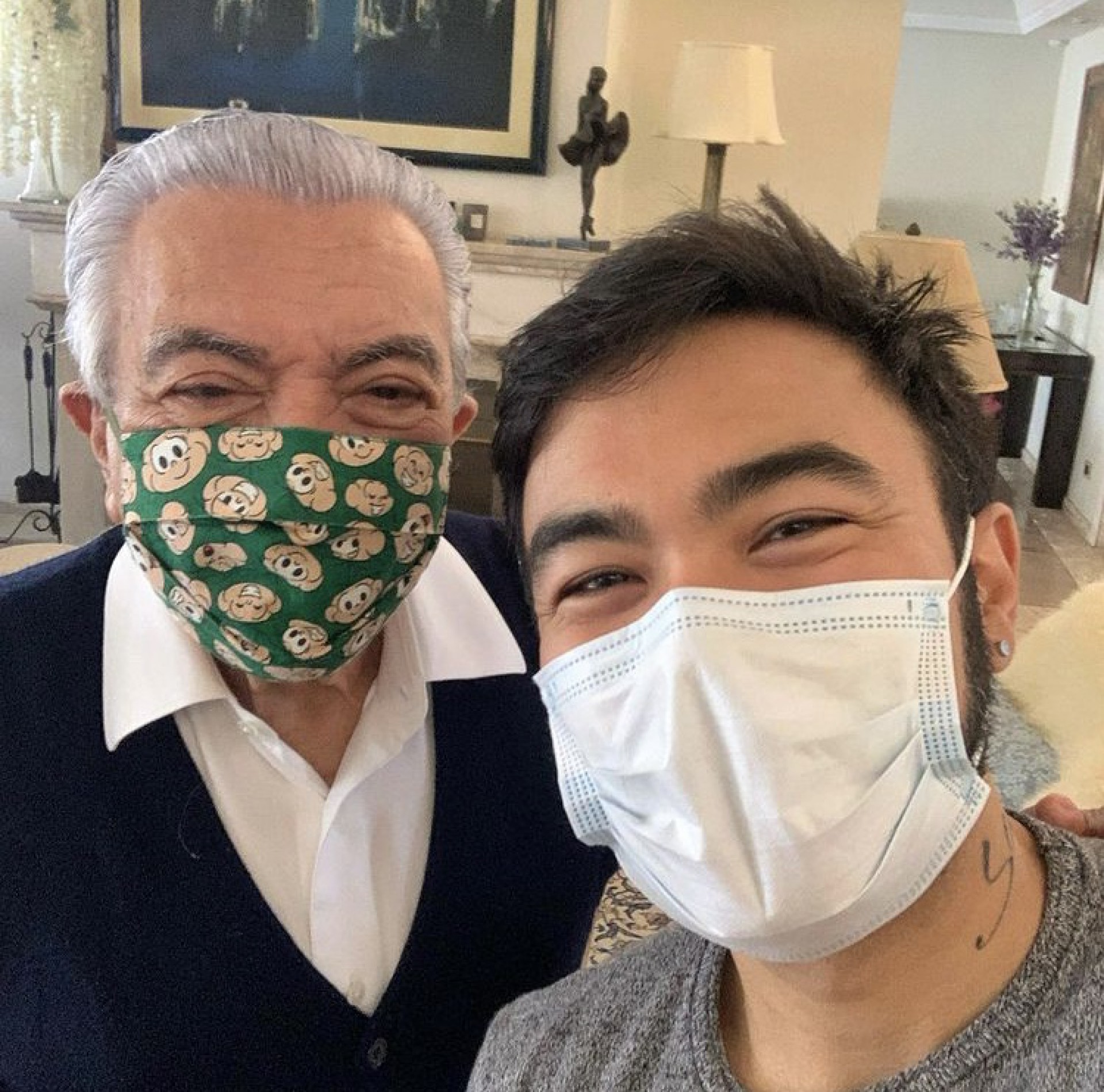 Maurício de Sousa e o filho, Mauro Sousa - Reprodução / Instagram