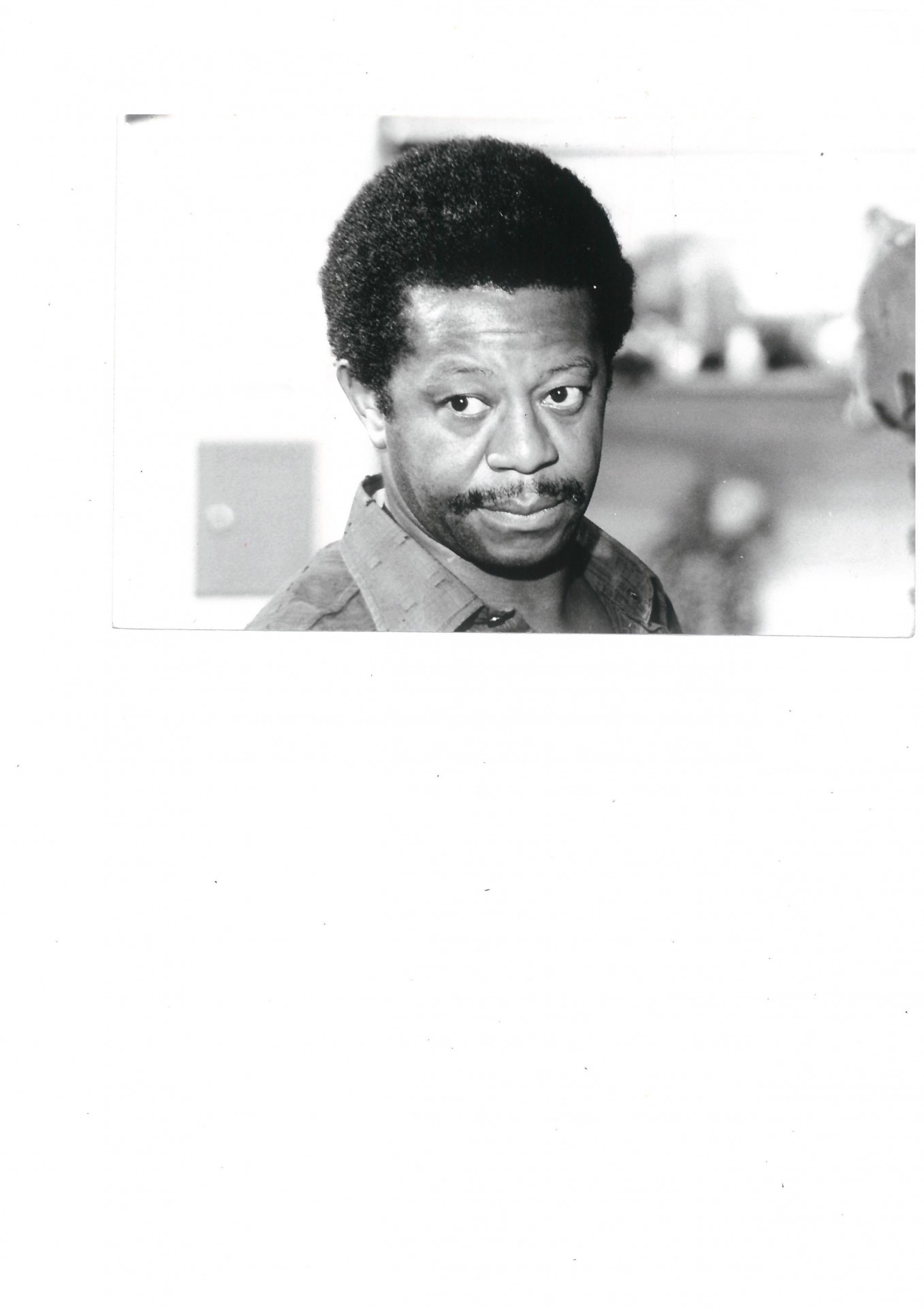 Ator Milton Gonçalves em Abril de 1981. - Arquivo O Dia