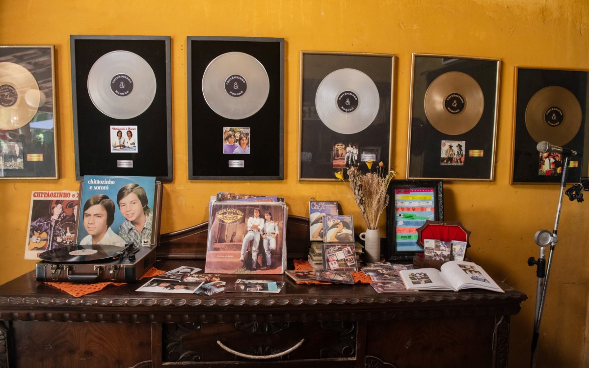 Chitãozinho e Xororó relembram a trajetória em especial na TV Globo - Globo/Gustavo Scatena