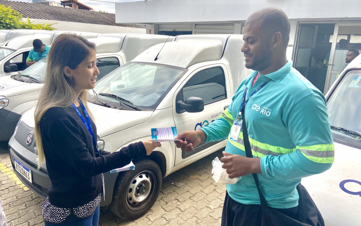 Colaboradores em  Nil&oacute;polis receberam informa&ccedil;&otilde;es sobre o Maio Amarelo 