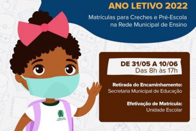 Foi liberada a 5ª chamada de vagas da educação infantil