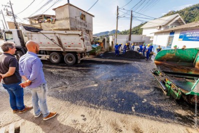 Asfalto Presente: Teresópolis dá início às obras de asfaltamento