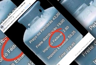 Imposto estadual é menor parte do preço do botijão de gás