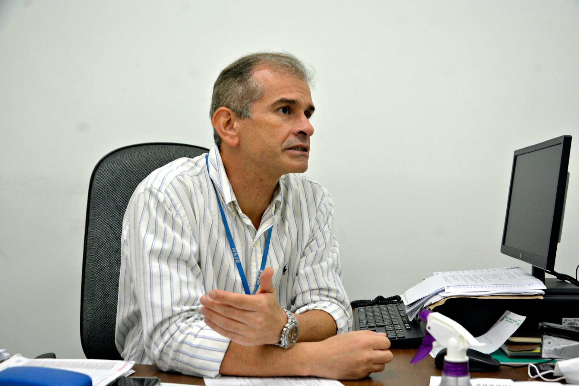 Diretor médico do hospital, ortopedista Flávio Reis - Geraldo Gonçalves