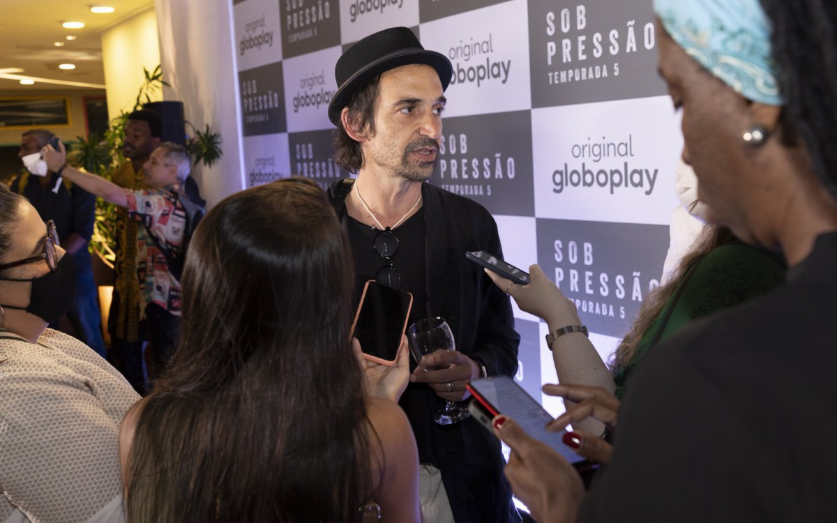 Júlio Andrade conversou com a imprensa antes do lançamento da quinta temporada de 'Sob Pressão' - Globo/Victor Pollak