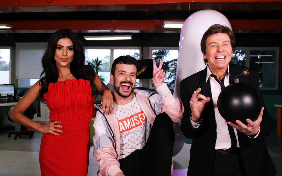Flavia Noronha, Fefito e Nelson Rubens são os novos apresentadores do 'TV Fama' - Divulgação/RedeTV!